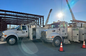 Culy Contracting vehicles with crane